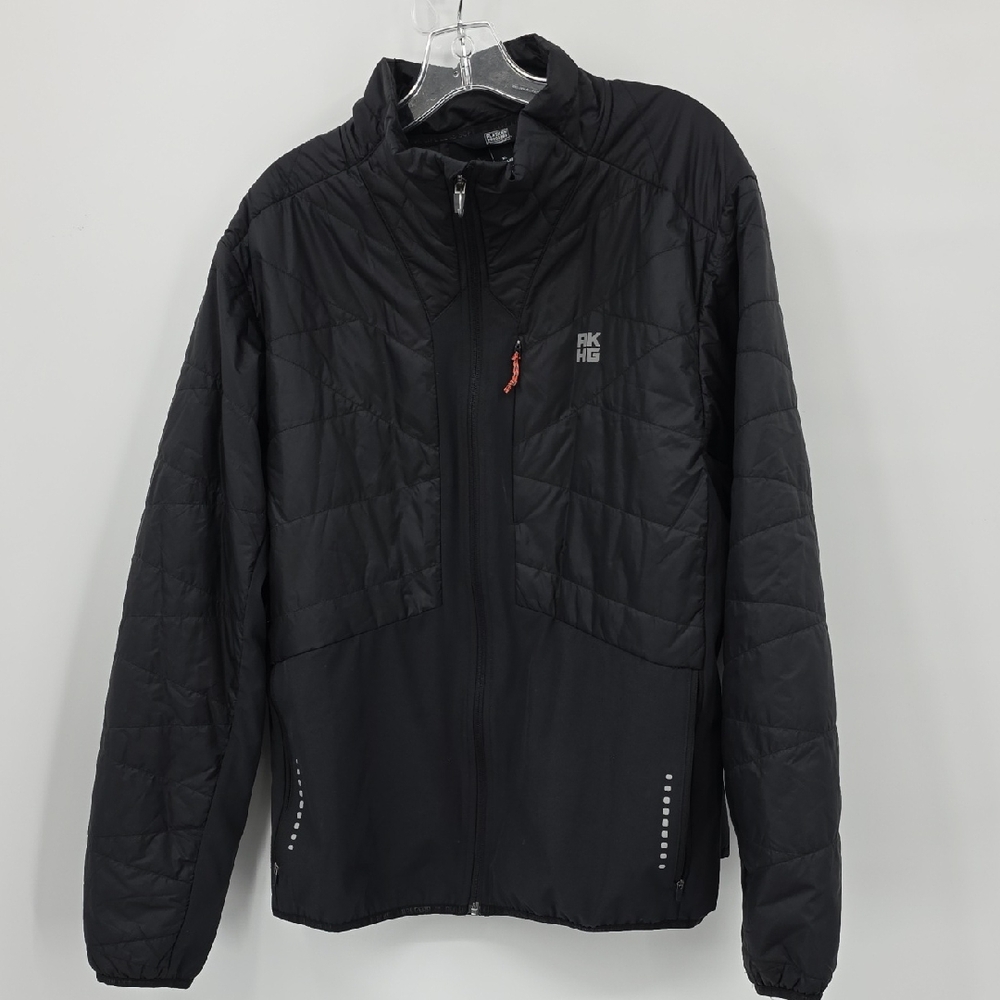 Alaskan Hardgear  Men's Black Quilted Jacket Fleece Lining Size XL